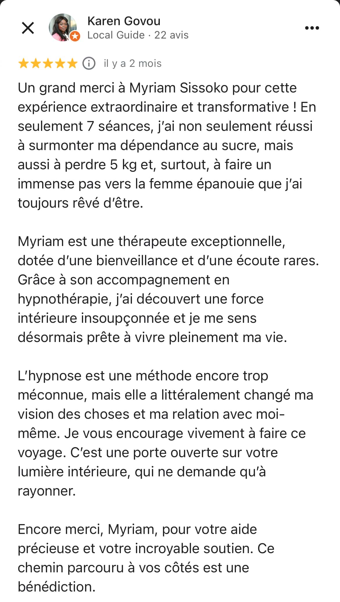 hypnose perte de poids : témoignage