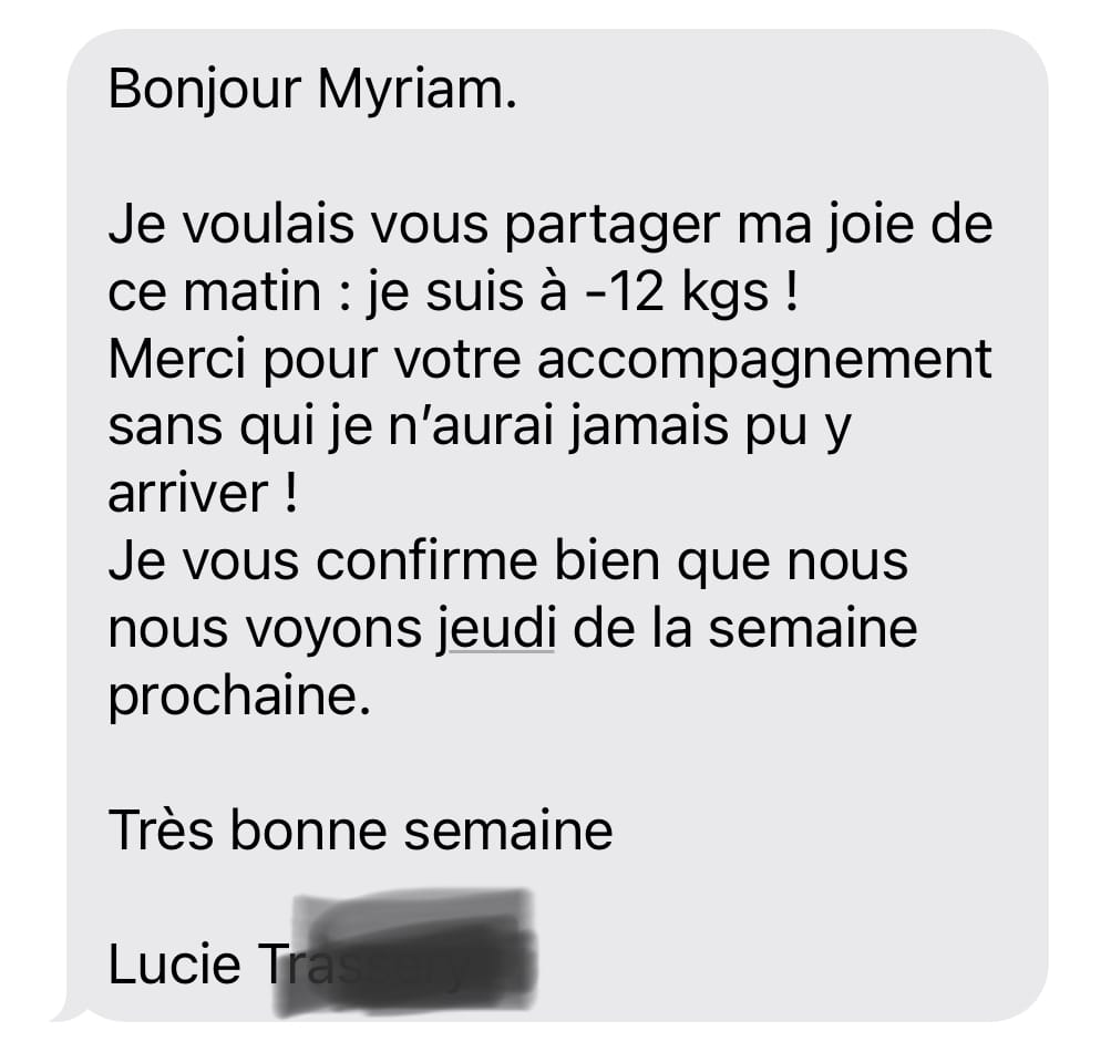 hypnose perte de poids : témoignage 