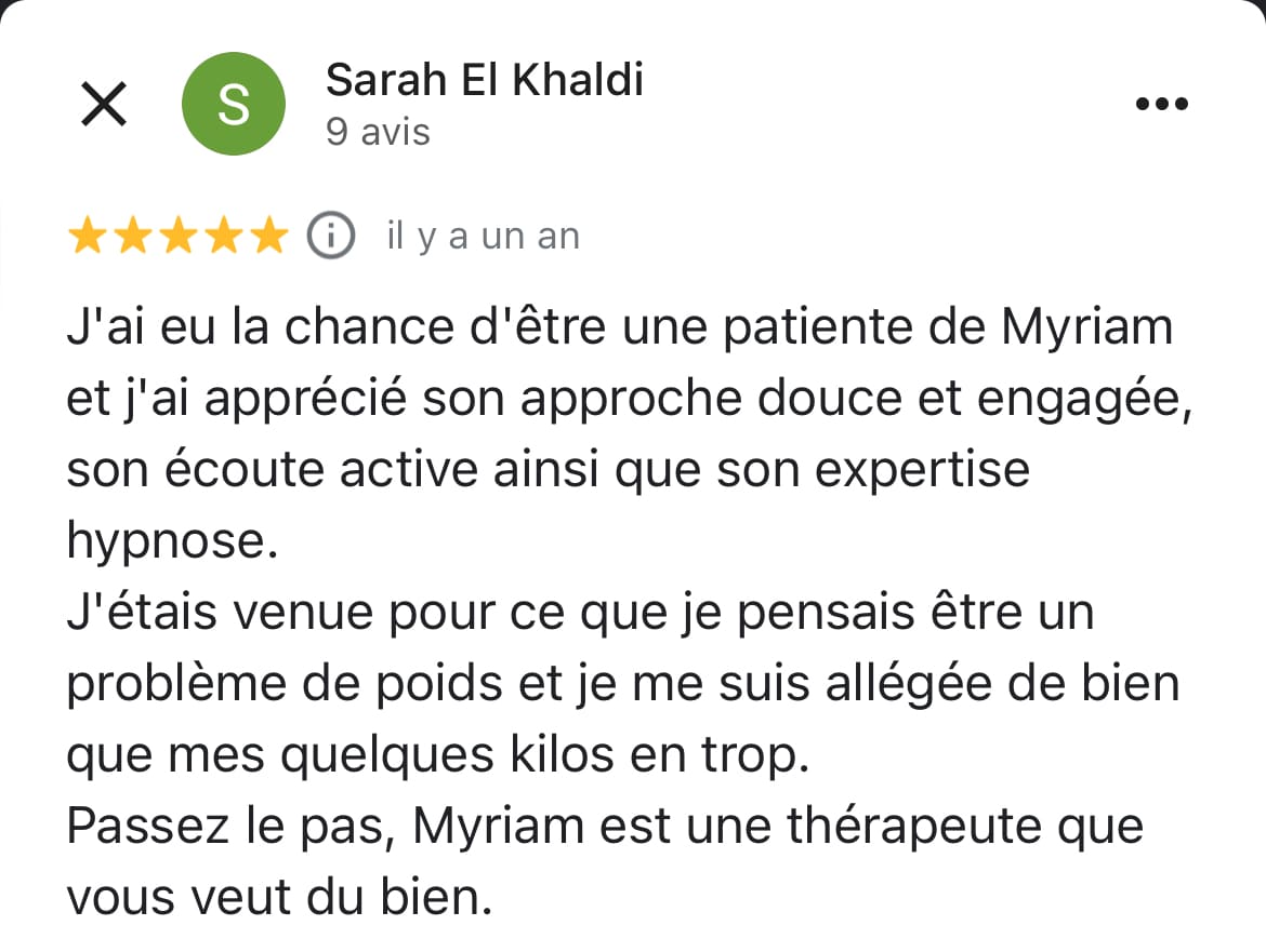 hypnose perte de poids : témoignage